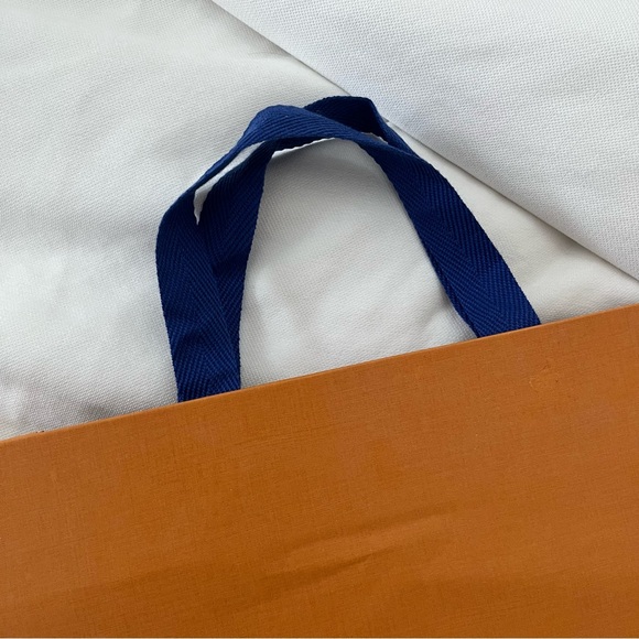 Authentic Louis Vuitton large orange paper bag - Picture 3 of 8